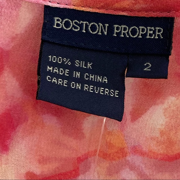 Boston Proper Shirt, Silk, NWT - Picture 8 of 8